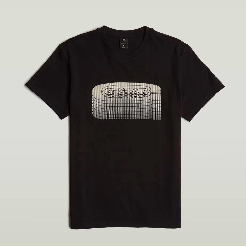 NWT G-Star Black Old Skool Fade Crewneck T-Shirt